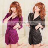 Lingerie Appeal Pajamas Blue Demon ji Underwear Gown Bathrobe Series Shine Ice Silk Suit Sexy Lingerie Dress Lace