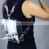 Clear Backpack Convertible Satchel Plastic Detachable Strap Shoulder Bag thumbnail-2