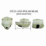 Lovely White Bear Hats Bear Head Hats for Adult, Plush Stuffed Animal Hats thumbnail-1