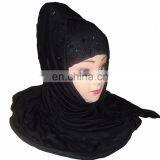 Black Colour Saudi Arabia Hijab Niqab For Burkha & Abaya / Muslim Wear Latest 2017 Hijab Collection (scarves scarf stoles hijab)