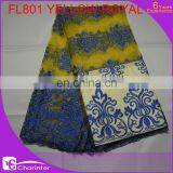 Free Shipping French Lace Embroidery Swiss Voile Lace Evening Dress With Stone thumbnail-2