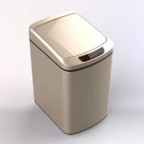 6L 9L 12L Round Type Sensor Bin Trash Can Push Bin sensor waste bin
