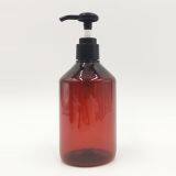 Amber Color PET Plastic Bottle Packaging for Liquid Soap With Pump thumbnail-3