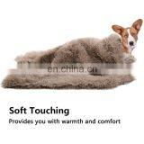 Cat Dog Faux Fur Pet Blanket Sleep Mat Reversible Double Layer Washable Pet Blanket Winter thumbnail-5