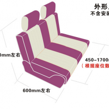 High Standard Campervan Aviation Commercial Vehicle Foldable Seat Caravan RV Camping Trailer Seat Bed Campervan Car Seat thumbnail-2