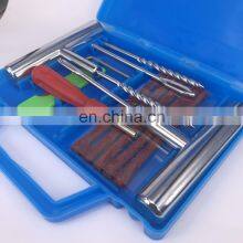 Tire Puncture Repair Kit Tubeless Emergency Tire Repair Tool Kit Case Plug Needle Tubeless Tires Insert Spiral Hex thumbnail-2