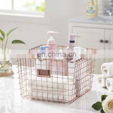 Wire Storage Baskets for Organizing Metal Wire Freezer Organizer Bins With Handles Large Pantry Baskets thumbnail-4