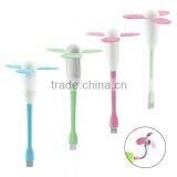 YGH556 Newest Portable Supper Mini Plastic USB Fan for Laptop and Power Bank