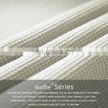 Newly Fall Waffle Adjustable Drawstring Joggers Pants High Waist Yoga Pants With Pockets thumbnail-2