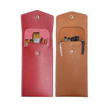 Travel Watercolor Brushes Bag PU Leather Waterproof Painting Kit Portable Watercolor Gouache Paint Brush Storage Bag for Artists thumbnail-1