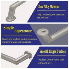 Nickel Plated Ripple Kitchen Handles Drawer Pulls T Bar Zinc Alloy Cabinet Hardware Handles thumbnail-5