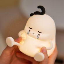 High Quality Technology Silicone Rgb Sensor Table Touch Baby Cute Kids Lamp Timing Switch Silicone Night Light For Kids thumbnail-4