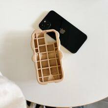 Cartoon 3D Bear Phone Case For IPhone 13 11 12 Pro Max 15Pro Max Shockproof Soft Silicone Lens Protective Back Cover thumbnail-3
