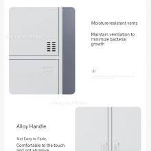 HN-9WH Heavy Duty Steel Wardrobe, 2 Door Steel Locker, Impact-resistant & Fast Assembly Design for Warehouse Office, KD Structure-China Supplier thumbnail-3