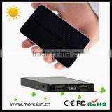 Hot selling patent portable handphones solar charger for most smart phone 6000mA dual outputs with flashlight