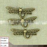 Wholesale Zinc Alloy Jewelry Hollow Out Insects Dragonfly Pendant thumbnail-1