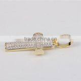 Fashion Wedding 925 Pure Silver Cross Pendant Religious Jewelry thumbnail-2