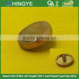 23mm Zinc Alloy Gold High Gloss NF Shank Button For Ladies Coats Wear -- MJ2124 thumbnail-1