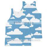 Wholesale Plain Cheap Blue and White Seamless Tank Top for no Gender thumbnail-3