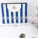 2016 new design canvas cosmetic bag high quality and low price makeup bag made in china