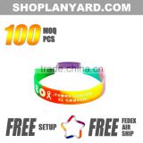 Pormotional Ink filled Silicone Wristbands