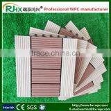 DIY Wpc Decking Tile Bathroom Floor With Non-slip Wood Composite Decking Tiles