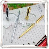 TT-04 hot selling silver table pen with holder ,golden desk pen , stand pen