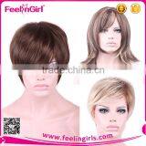 Wholesale Cheap Human Hair Full Half Lace Blonde Wig