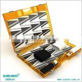 Tranparent Orange Lucite Material Insteat Of Luxury Leather Backgammon