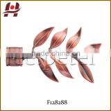F128288 window metal iron aluminium zinc stainless steel leaf curtain rods