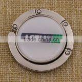 Foldable Metal Purse Hanger/round Purse Hook With Logo Wholesale thumbnail-1