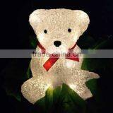 16L Fairy White Acrylic Bear Christmas Lights for Christmas, Party, Holiday, Home Decorations thumbnail-3
