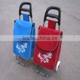 High qualiry trolley bag with shelf and wheels.