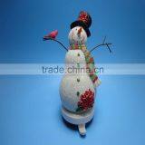 Hot Sales Resin Snowman Statue for Christmas Decoration thumbnail-3