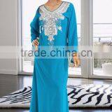 Dubai Fancy Long Sleeve Dress Abaya 2015 thumbnail-1