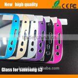 2.5D Color Titanium Alloy Tempered Glass Screen Protector for Samsung S3 thumbnail-3