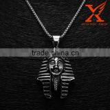 Stainless Steel Jewelry Hip Hop Essential Silver Black Pharaoh King Tut Pendant Big Middle and Small Size Jewelery thumbnail-1