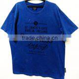 100% ORGANIC COTTON MENS ACID WASH T-SHIRT WITH PRINT thumbnail-1