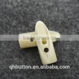 Chinese Smart Beige Resin Toggle Button for Children Clothing