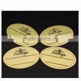Antique Finished Brass Logo Plate, Brass Name Plate With Adhesive Sticker, Custom Metal Logo for Furniture thumbnail-1