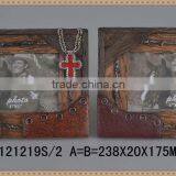 Cowboy Cross Necklace Photo Frame Polyresin Home Decor thumbnail-1