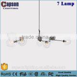 New Creative Kirsite Glass Pendant Lights With Glass Ceiling Lamps thumbnail-2