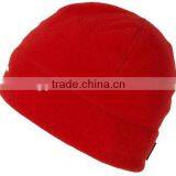 2016 Ladies Red Plain Polar Fleece Hat