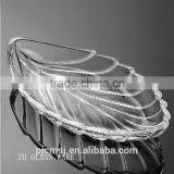 Clear Leaf Shaped Crystal Fruits Plate for Home Decoration thumbnail-1