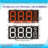 Miami FL USA Led Digital Gas Price Display 8.88 9 & 8.88 9/10 (15 Inch ) R/W/Y/W/B Color thumbnail-4