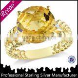 Wholesale Fashion One Tone cz Wedding Rings Brass Jewelry thumbnail-1