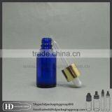 30ml Blue Glass Small Empty Essential Oil Eliquid Ejuice Drip Bottle With Childproof Cap thumbnail-6