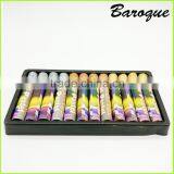 Palm Color Oil Pastel Painting Chalk in Bulk,wholesale High Quality Non Toxic Gold Sliver Oil Pastel Crayon 12 Colors for Kids thumbnail-1