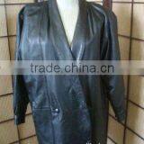 Great Black Woman's Leather Coat