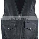 Motorcycle Leather Vest thumbnail-1